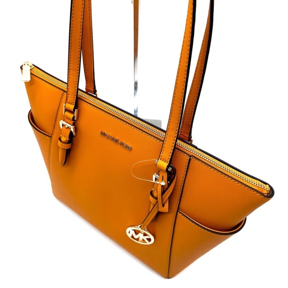 Michael Kors Large Charlotte Tote Bag Cider - Picture 7 of 12